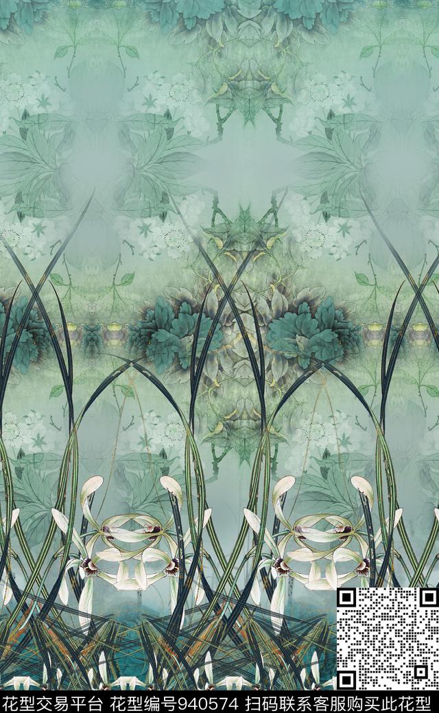 中国风数码华亿平台民族风数码印花华亿平台下载（图片编号: 940574） - 瓦栏（Walan）