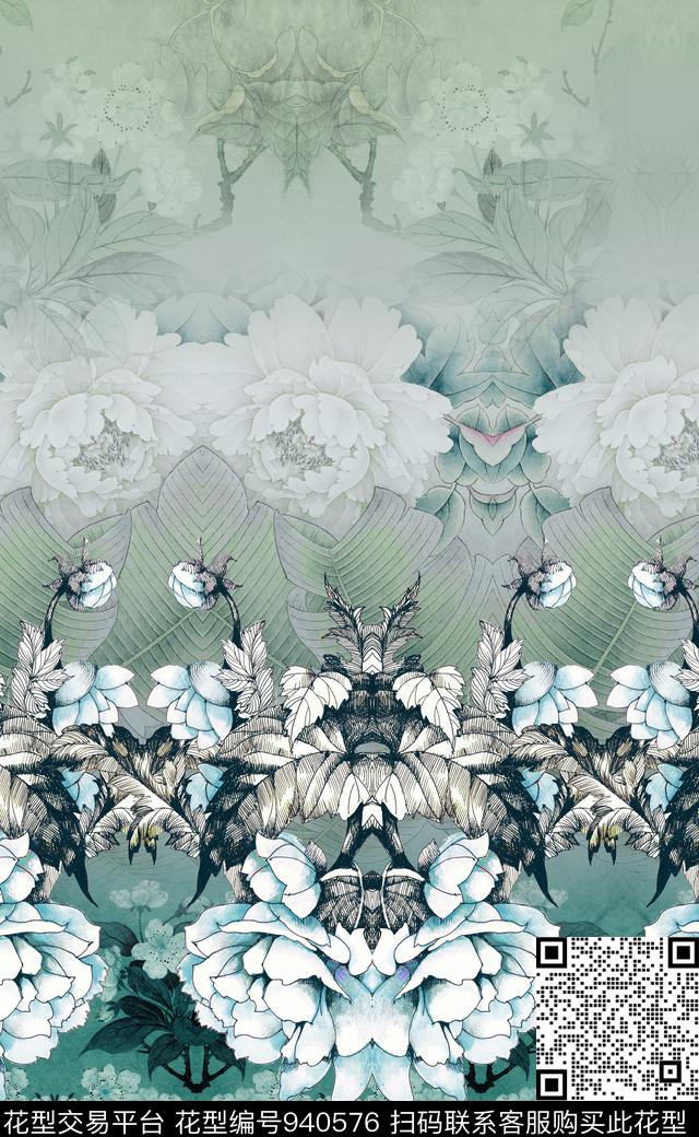 中国风数码华亿平台民族风数码印花华亿平台下载（图片编号: 940576） - 瓦栏（Walan）