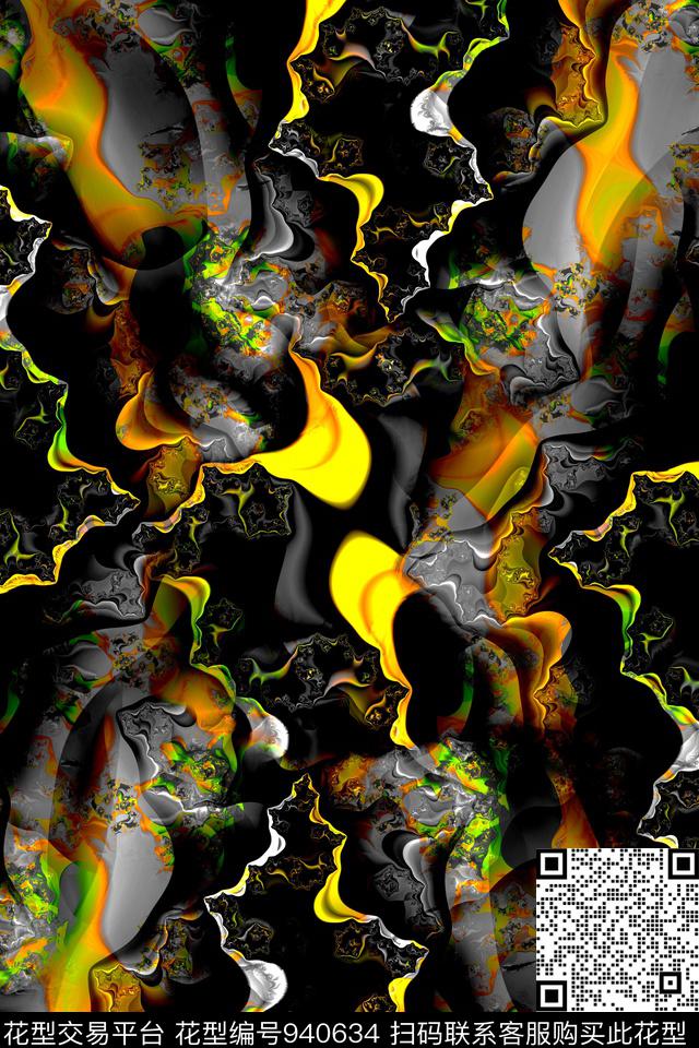 肌理抽象大理石数码印花华亿平台下载（图片编号: 940634） - 瓦栏（Walan）