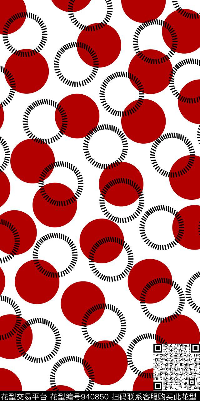 圆形几何传统华亿平台传统印花华亿平台下载（图片编号: 940850） - 瓦栏（Walan）
