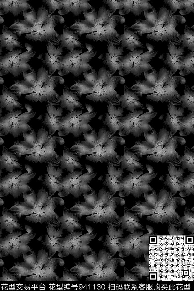 男装花卉大牌风数码印花华亿平台下载（图片编号: 941130） - 瓦栏（Walan）