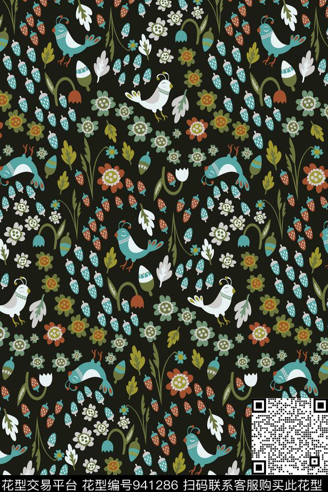 雪纺可爱小碎花传统印花华亿平台下载（图片编号: 941286） - 瓦栏（Walan）