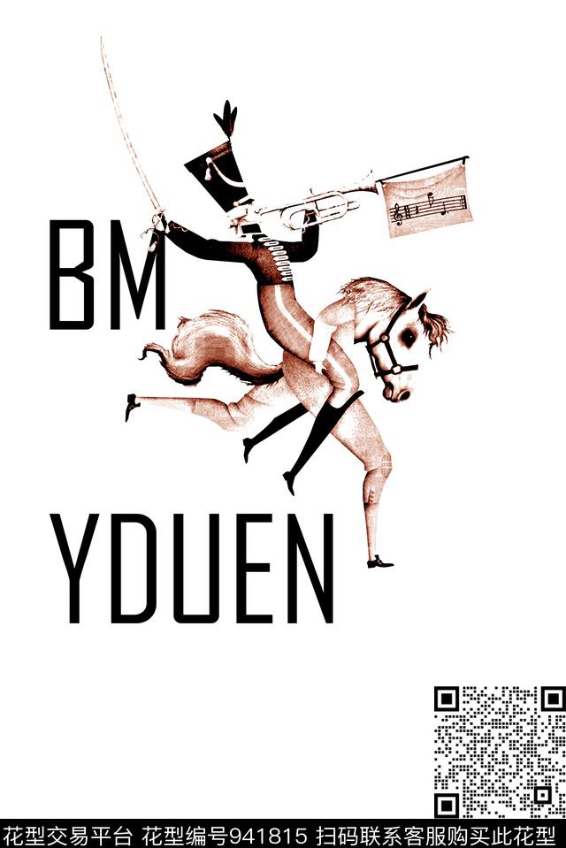 字母抽象男装年轻女性数码印花华亿平台下载（图片编号: 941815） - 瓦栏（Walan）