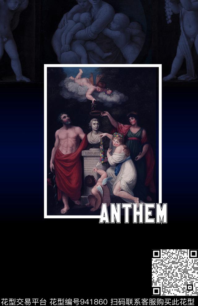 字母男装渐变数码印花华亿平台下载（图片编号: 941860） - 瓦栏（Walan）