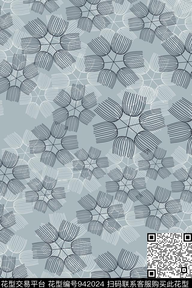 线条男装商务传统印花华亿平台下载（图片编号: 942024） - 瓦栏（Walan）