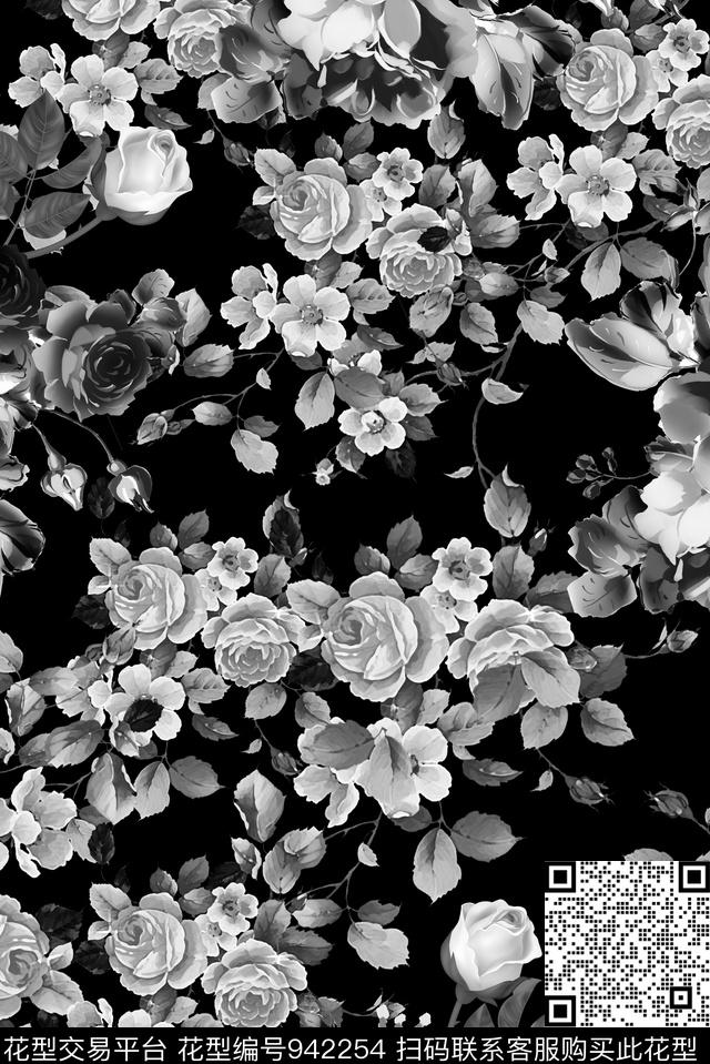 数码华亿平台男装花卉数码印花华亿平台下载（图片编号: 942254） - 瓦栏（Walan）