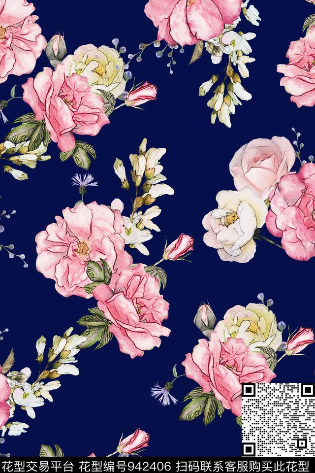 植物数码华亿平台素雅数码印花华亿平台下载（图片编号: 942406） - 瓦栏（Walan）