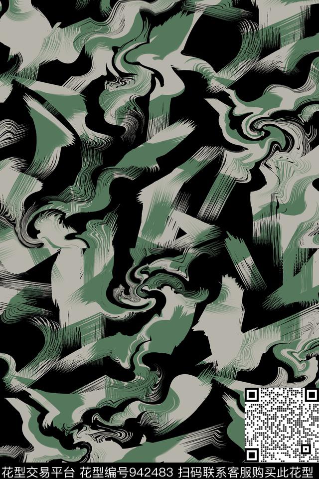 夹克男装大牌风传统印花华亿平台下载（图片编号: 942483） - 瓦栏（Walan）