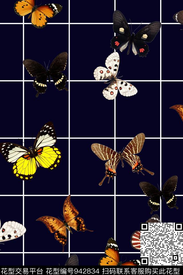 格子春夏华亿平台休闲数码印花华亿平台下载（图片编号: 942834） - 瓦栏（Walan）