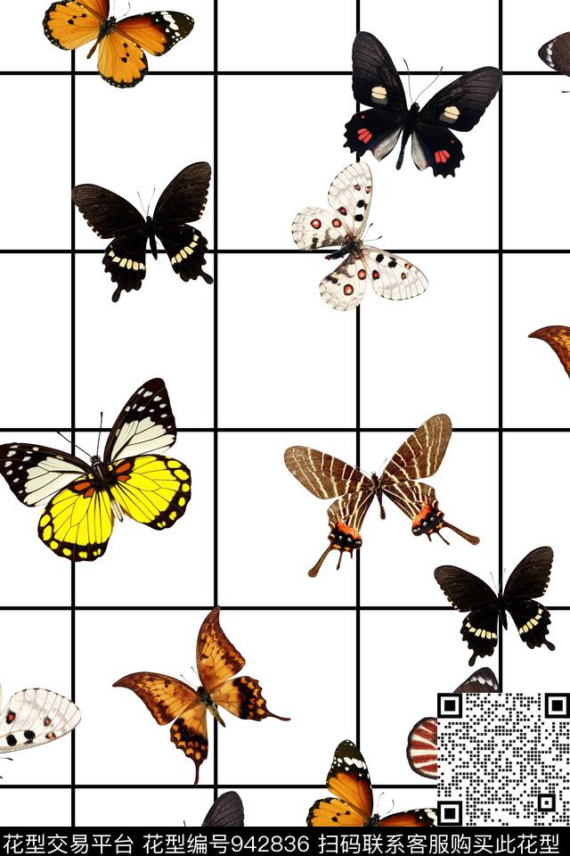 格子春夏华亿平台休闲数码印花华亿平台下载（图片编号: 942836） - 瓦栏（Walan）