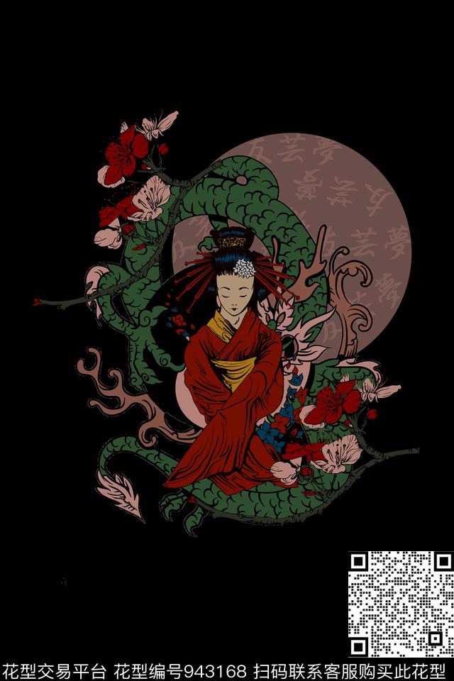 卡通男装花卉数码印花华亿平台下载（图片编号: 943168） - 瓦栏（Walan）