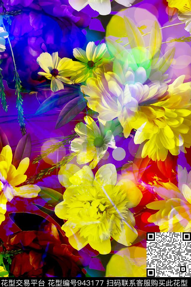 数码华亿平台定位花花卉数码印花华亿平台下载（图片编号: 943177） - 瓦栏（Walan）