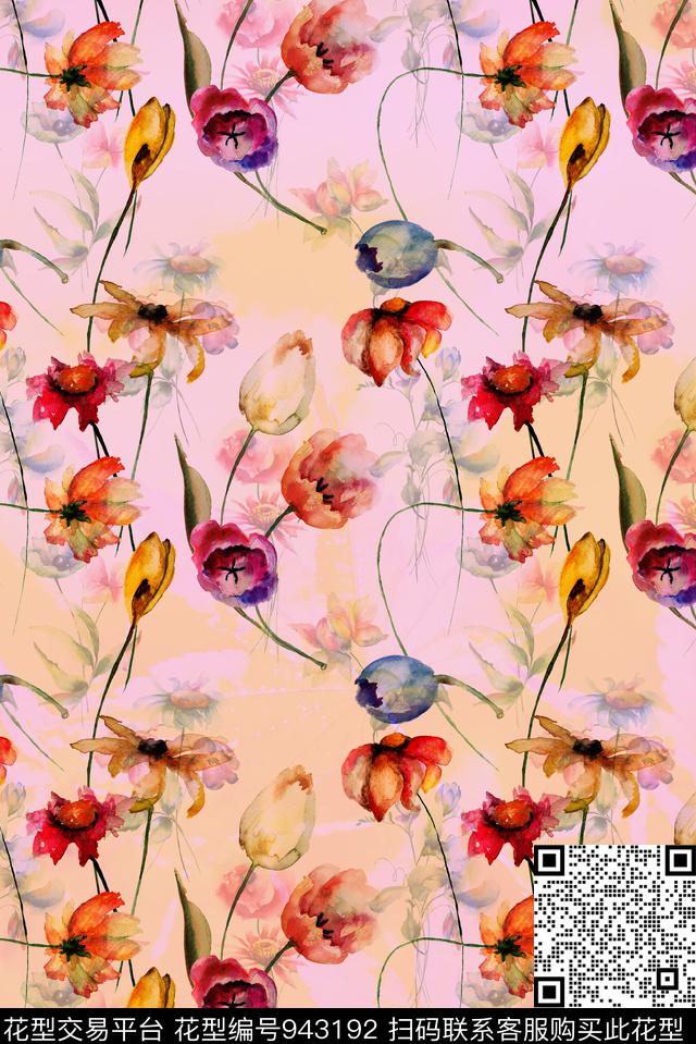 数码华亿平台定位花花卉数码印花华亿平台下载（图片编号: 943192） - 瓦栏（Walan）