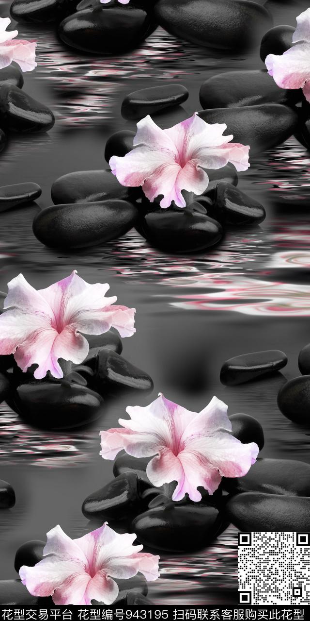 女装花卉3D立体数码印花华亿平台下载（图片编号: 943195） - 瓦栏（Walan）