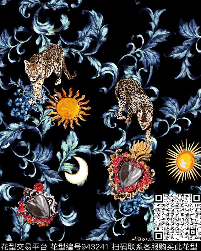 太阳珠宝宝石DOLCEGABBANA数码印花华亿平台下载（图片编号: 943241） - 瓦栏（Walan）