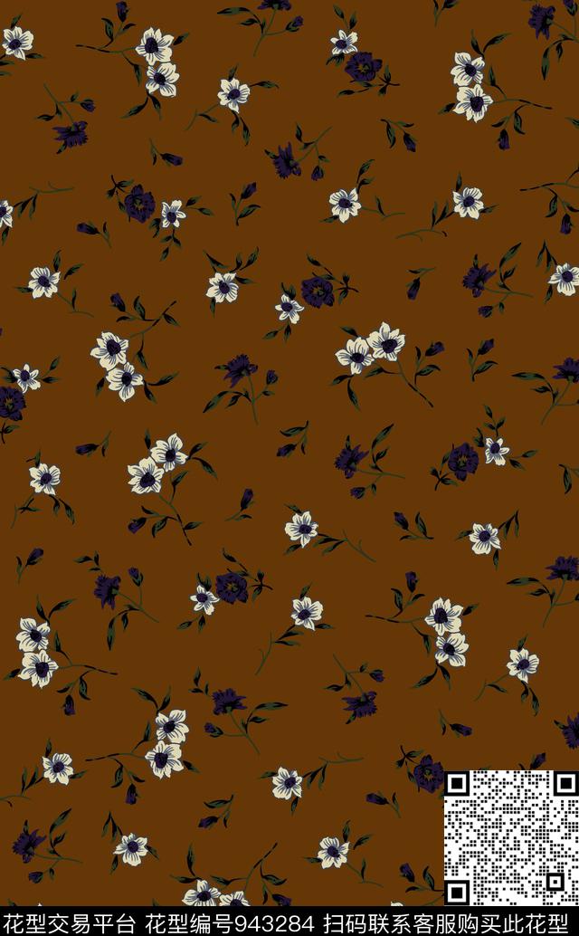 小碎花少女波西米亚传统印花华亿平台下载（图片编号: 943284） - 瓦栏（Walan）