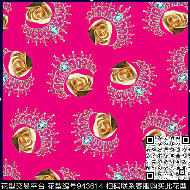 珠宝宝石方巾90方巾数码印花华亿平台下载（图片编号: 943614） - 瓦栏（Walan）