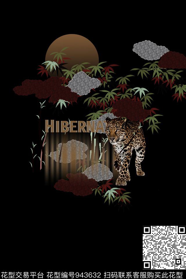 男装动物热带华亿平台数码印花华亿平台下载（图片编号: 943632） - 瓦栏（Walan）