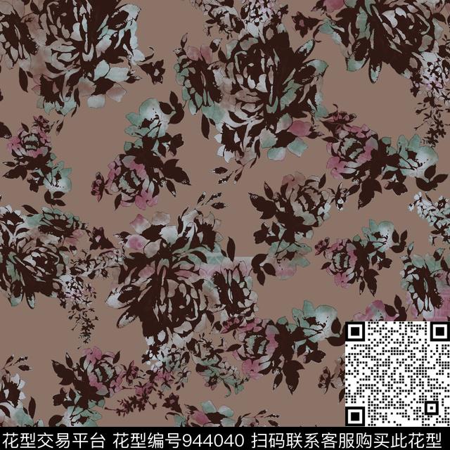 民族风古典花纹花卉数码印花华亿平台下载（图片编号: 944040） - 瓦栏（Walan）