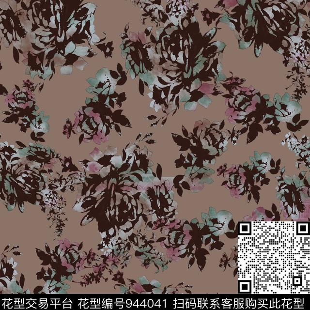 民族风古典花纹花卉数码印花华亿平台下载（图片编号: 944041） - 瓦栏（Walan）