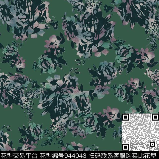 民族风古典花纹花卉数码印花华亿平台下载（图片编号: 944043） - 瓦栏（Walan）