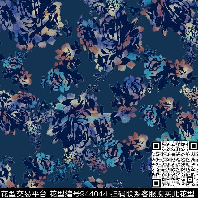 民族风古典花纹花卉数码印花华亿平台下载（图片编号: 944044） - 瓦栏（Walan）