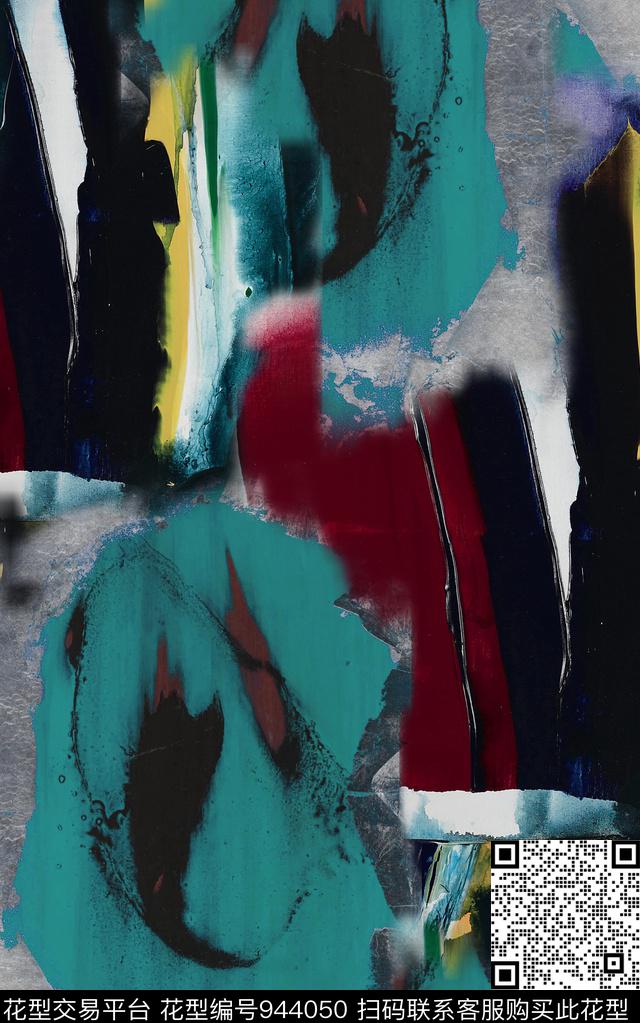 条纹肌理几何数码印花华亿平台下载（图片编号: 944050） - 瓦栏（Walan）