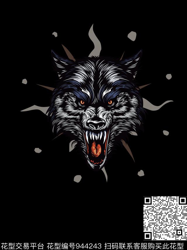 男装定位花狼数码印花华亿平台下载（图片编号: 944243） - 瓦栏（Walan）