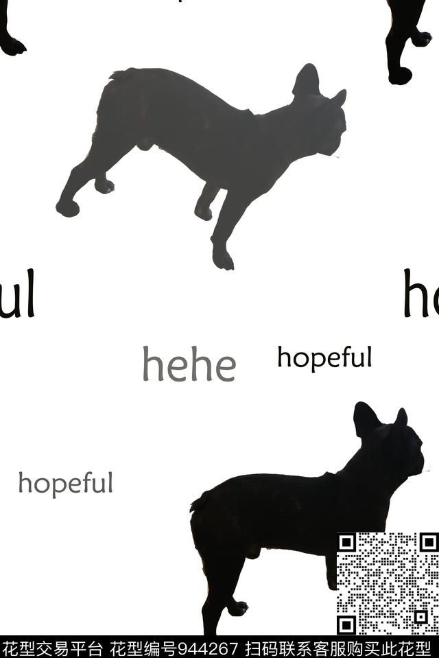 字母数码华亿平台狗数码印花华亿平台下载（图片编号: 944267） - 瓦栏（Walan）