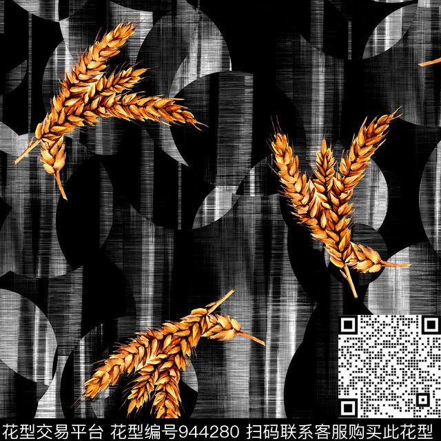 艺术几何男装抽象数码印花华亿平台下载（图片编号: 944280） - 瓦栏（Walan）