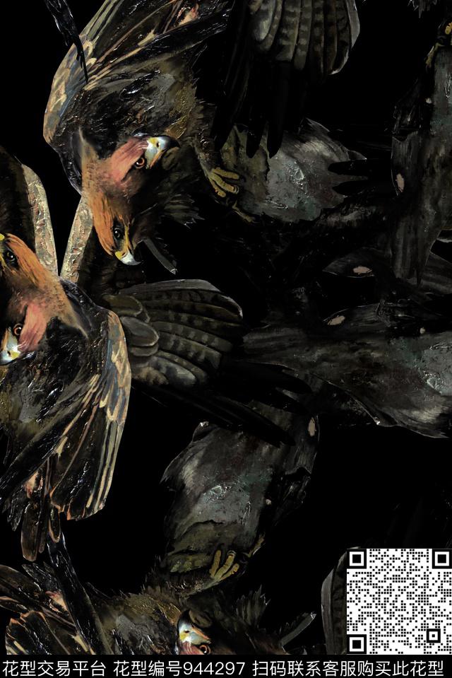 男装文艺复古数码印花华亿平台下载（图片编号: 944297） - 瓦栏（Walan）