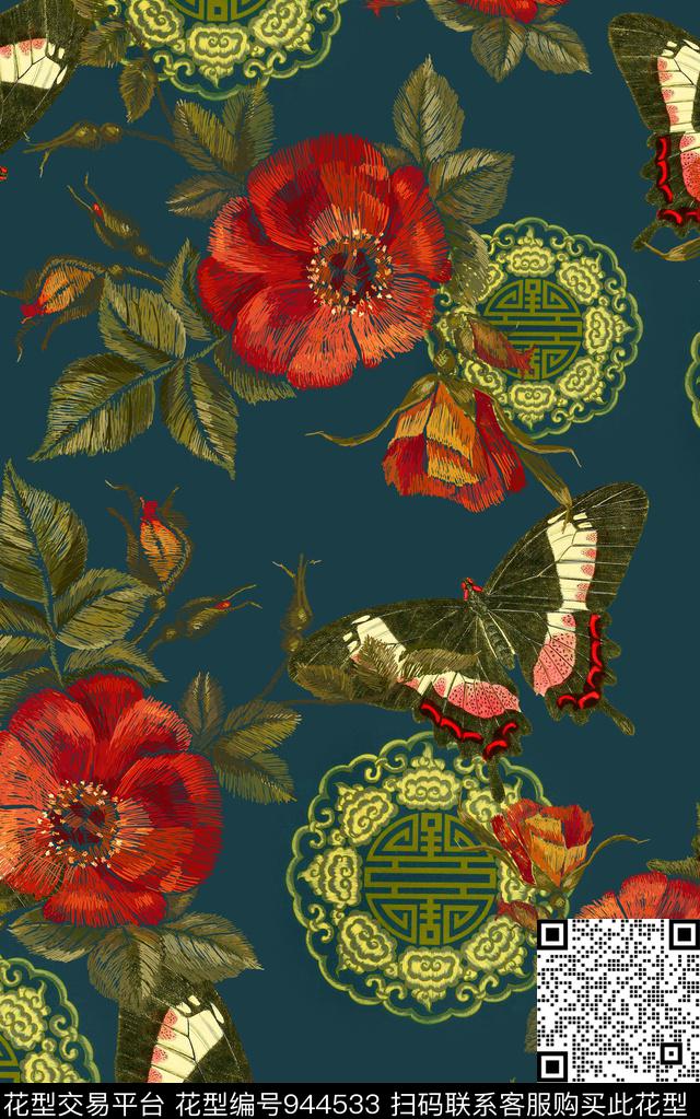 民族风数码华亿平台绣花华亿平台数码印花华亿平台下载（图片编号: 944533） - 瓦栏（Walan）