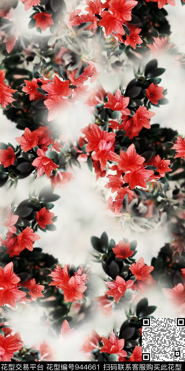 照片花卉花卉满版散花数码印花华亿平台下载（图片编号: 944661） - 瓦栏（Walan）