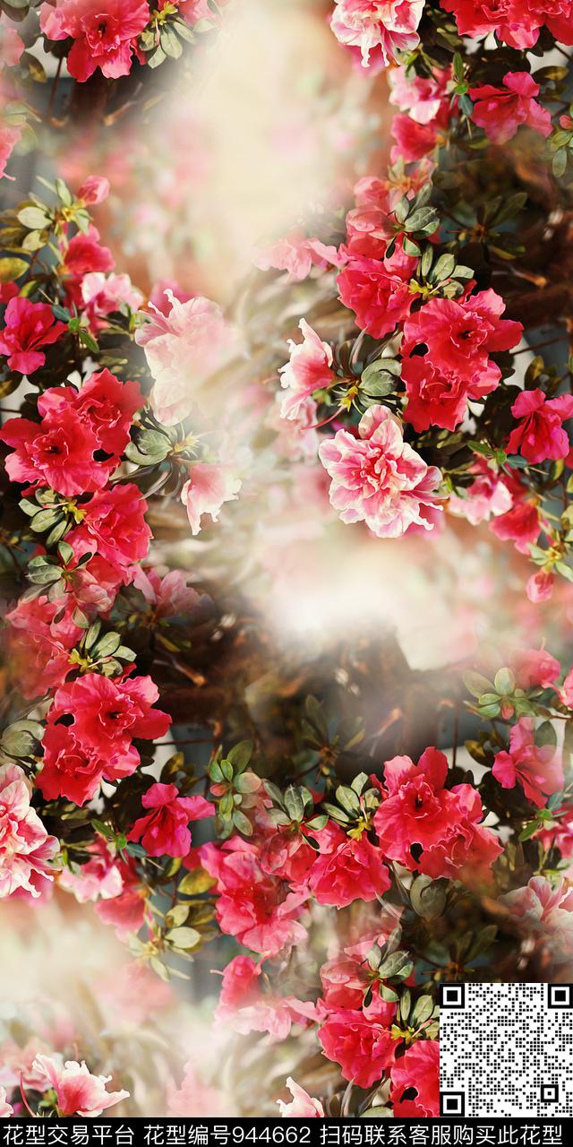 照片花卉花卉满版散花数码印花华亿平台下载（图片编号: 944662） - 瓦栏（Walan）