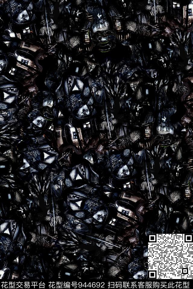 男装文艺复古数码印花华亿平台下载（图片编号: 944692） - 瓦栏（Walan）