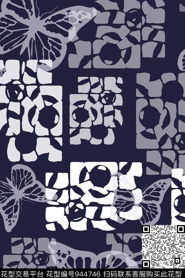 秋冬华亿平台抽象男装休闲花卉传统印花华亿平台下载（图片编号: 944746） - 瓦栏（Walan）