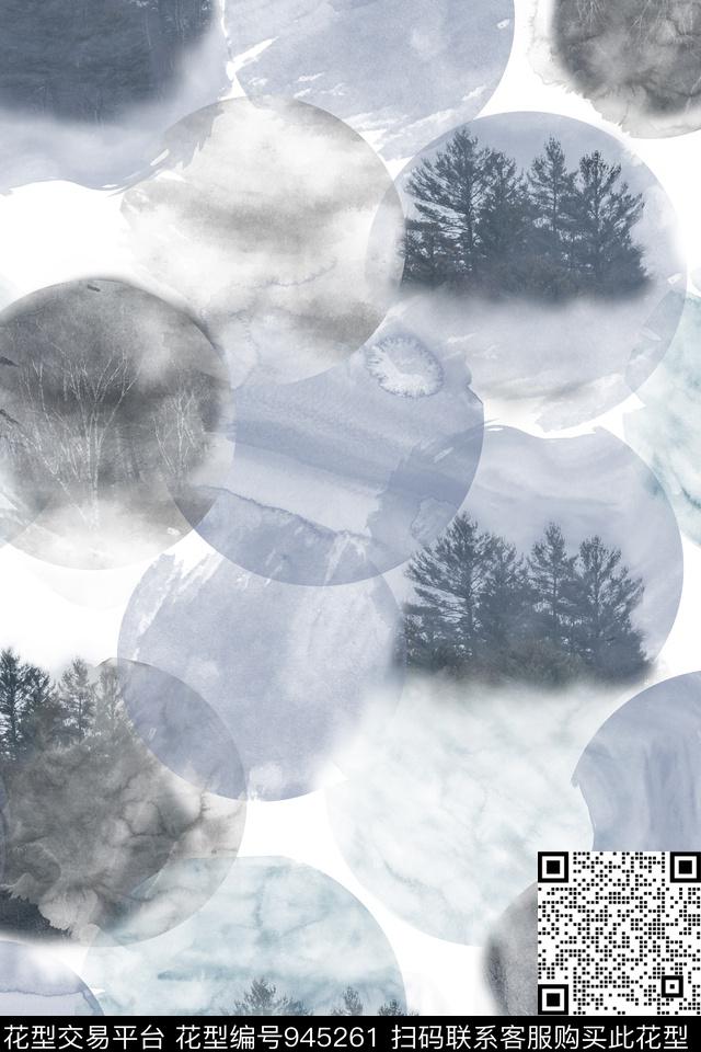 小碎花豹纹树林数码印花华亿平台下载（图片编号: 945261） - 瓦栏（Walan）