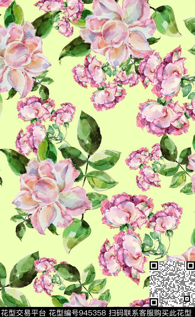 素雅植物数码华亿平台数码印花华亿平台下载（图片编号: 945358） - 瓦栏（Walan）