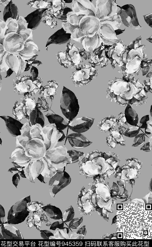 素雅植物数码华亿平台数码印花华亿平台下载（图片编号: 945359） - 瓦栏（Walan）