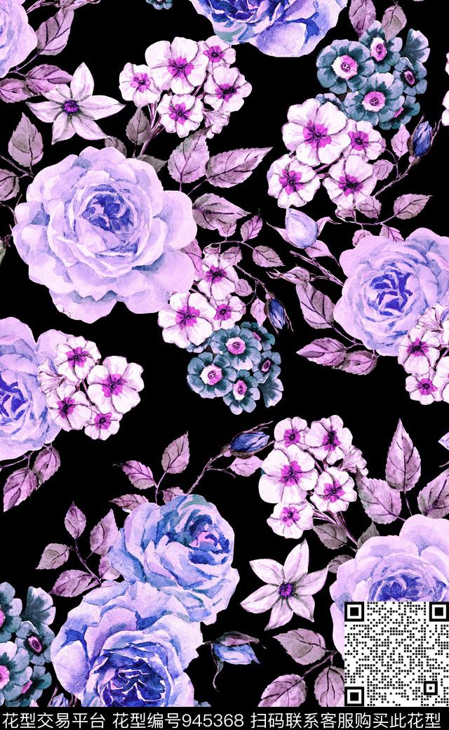 素雅植物数码华亿平台数码印花华亿平台下载（图片编号: 945368） - 瓦栏（Walan）