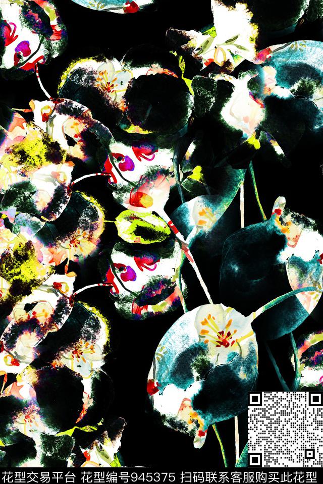 分形抽象演变数码印花华亿平台下载（图片编号: 945375） - 瓦栏（Walan）