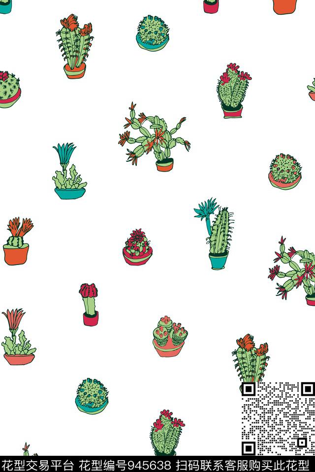 趣味小碎花黑底花卉传统印花华亿平台下载（图片编号: 945638） - 瓦栏（Walan）