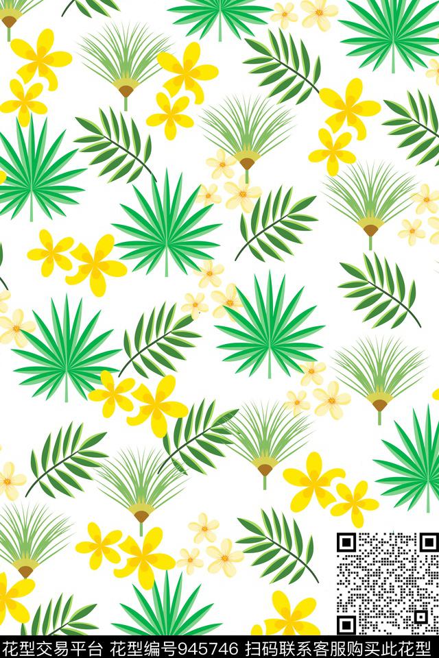 可爱花卉满版散花传统印花华亿平台下载（图片编号: 945746） - 瓦栏（Walan）