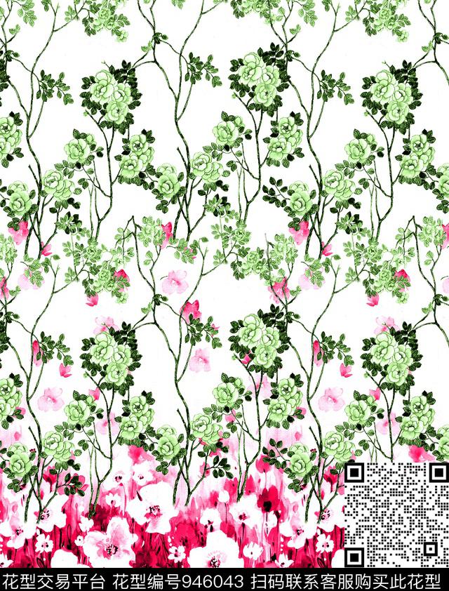 小碎花数码华亿平台花卉数码印花华亿平台下载（图片编号: 946043） - 瓦栏（Walan）