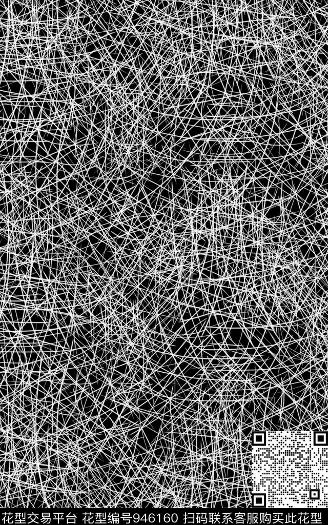 洋阳---抽象蜿蜒的线条时尚新潮数码印花华亿平台下载（图片编号: 946160） - 瓦栏（Walan）