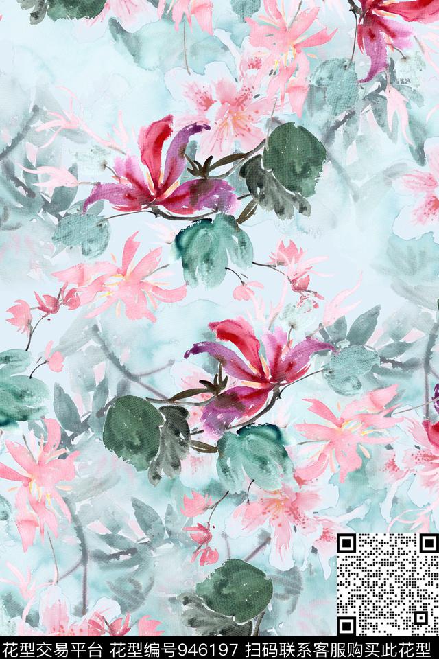 可爱艺术绘画数码印花华亿平台下载（图片编号: 946197） - 瓦栏（Walan）