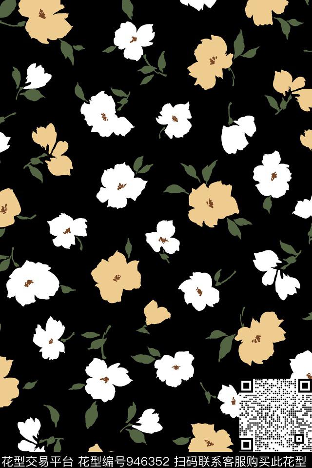 雪纺淑女小碎花传统印花华亿平台下载（图片编号: 946352） - 瓦栏（Walan）