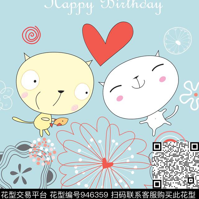 卡通卡通人物字母数码印花华亿平台下载（图片编号: 946359） - 瓦栏（Walan）