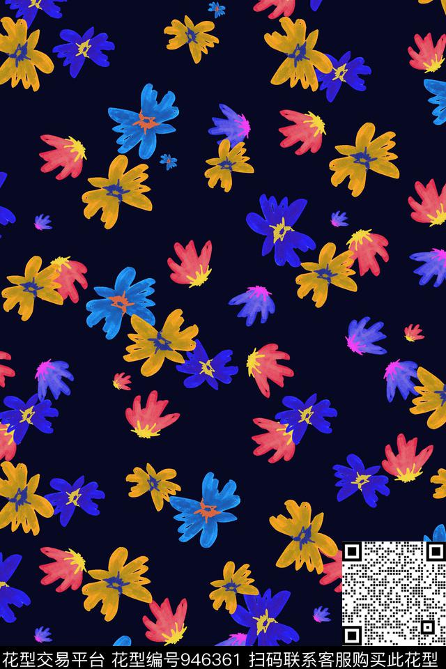 淑女小碎花素雅数码印花华亿平台下载（图片编号: 946361） - 瓦栏（Walan）