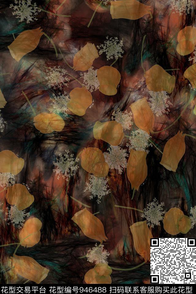 素雅肌理艺术数码印花华亿平台下载（图片编号: 946488） - 瓦栏（Walan）